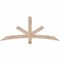 Ekena Millwork Alberta Smooth Timber Gable Bracket, Douglas Fir, 60"W x 25"H x 1 1/2"D x 3 1/2"F, 10/12 Pitch GBW060X25X0204ALB00SDF - alternate 1